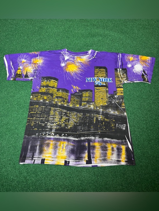 Vintage Other - New York City NYC Vintage AOP T Shirt Skyline Skyscrapper XL T Shirt